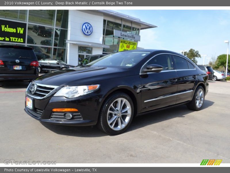 Deep Black Metallic / Cornsilk Beige Two Tone 2010 Volkswagen CC Luxury