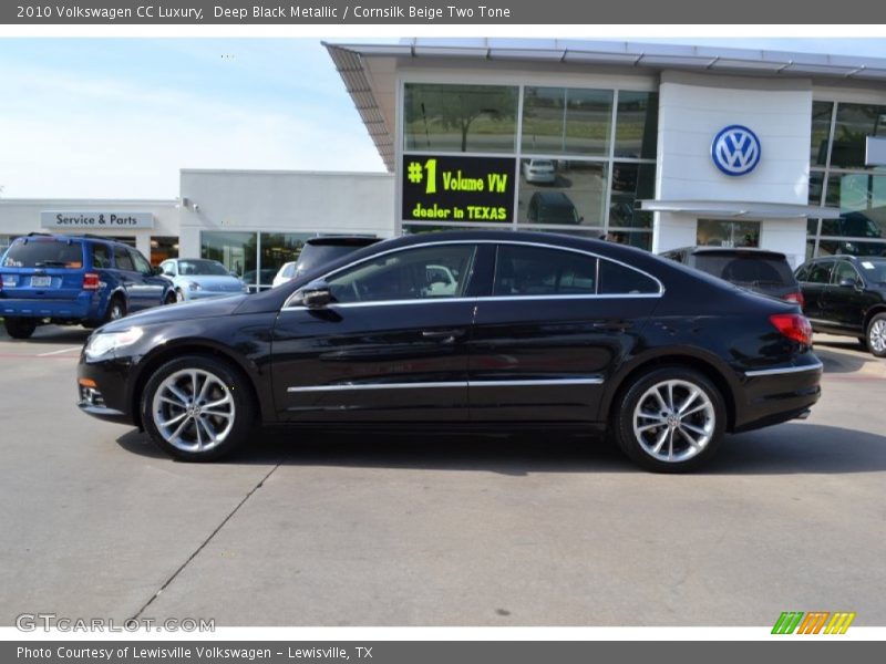 Deep Black Metallic / Cornsilk Beige Two Tone 2010 Volkswagen CC Luxury