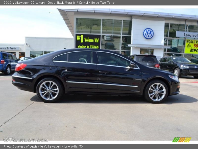 Deep Black Metallic / Cornsilk Beige Two Tone 2010 Volkswagen CC Luxury