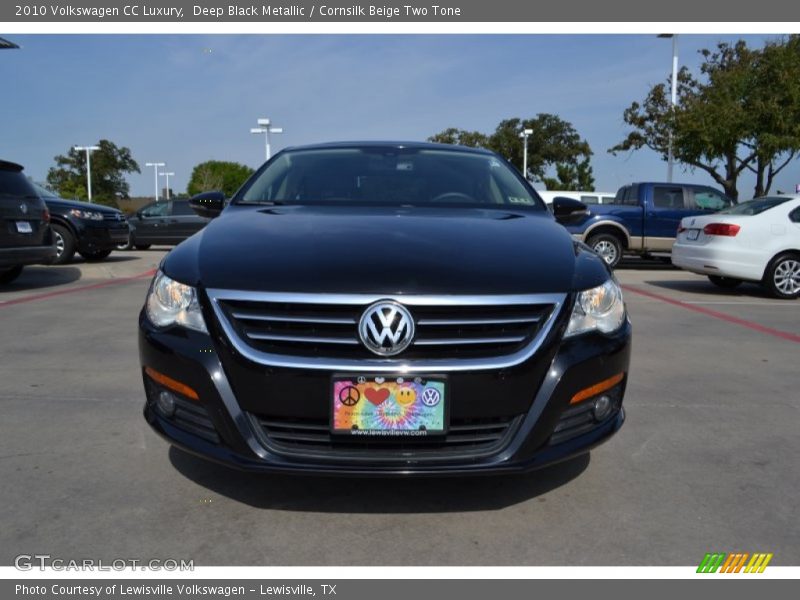 Deep Black Metallic / Cornsilk Beige Two Tone 2010 Volkswagen CC Luxury