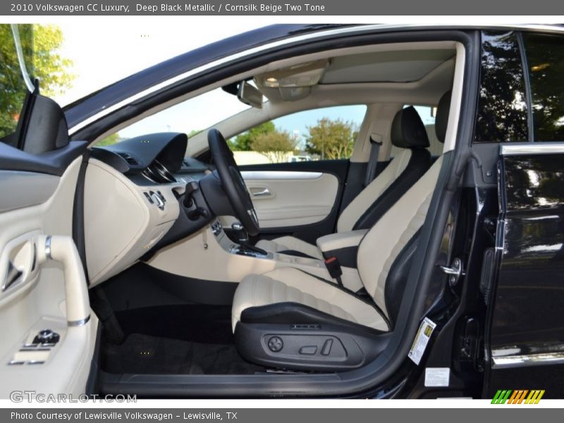 Deep Black Metallic / Cornsilk Beige Two Tone 2010 Volkswagen CC Luxury