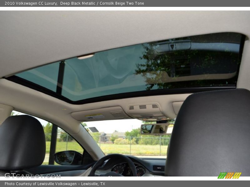 Deep Black Metallic / Cornsilk Beige Two Tone 2010 Volkswagen CC Luxury