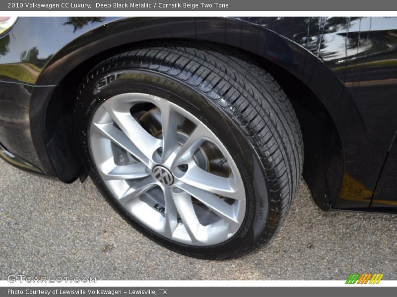 Deep Black Metallic / Cornsilk Beige Two Tone 2010 Volkswagen CC Luxury