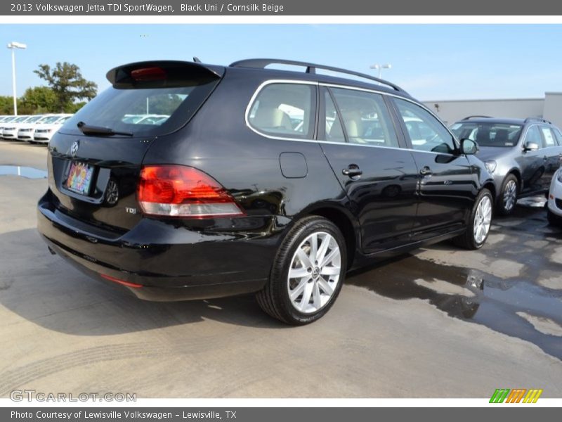 Black Uni / Cornsilk Beige 2013 Volkswagen Jetta TDI SportWagen