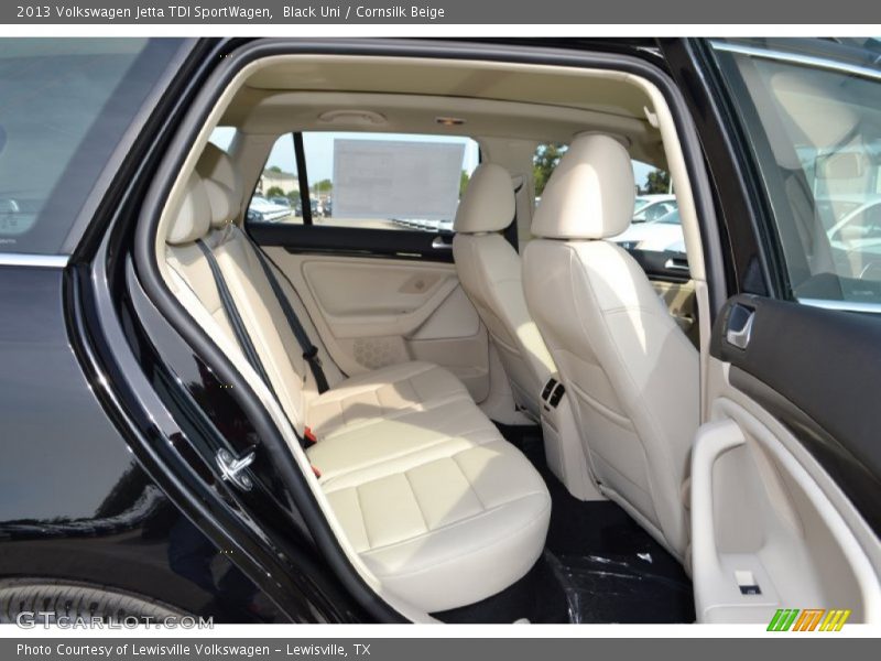 Black Uni / Cornsilk Beige 2013 Volkswagen Jetta TDI SportWagen