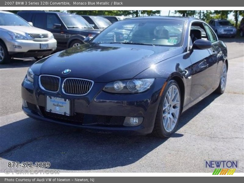 Monaco Blue Metallic / Black 2007 BMW 3 Series 328i Convertible