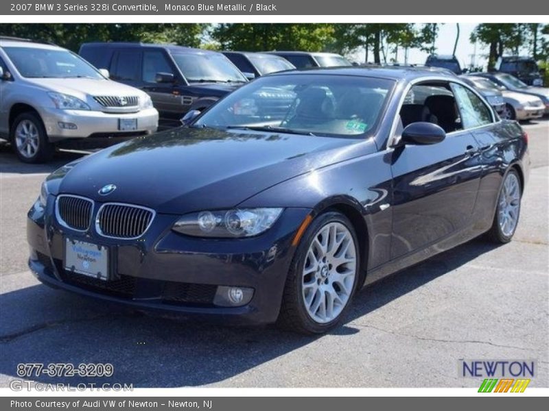 Monaco Blue Metallic / Black 2007 BMW 3 Series 328i Convertible