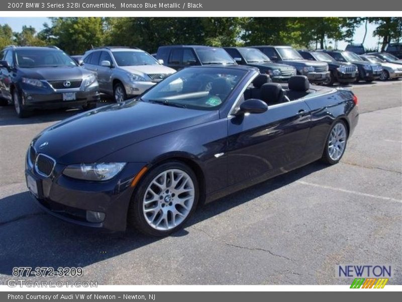 Monaco Blue Metallic / Black 2007 BMW 3 Series 328i Convertible
