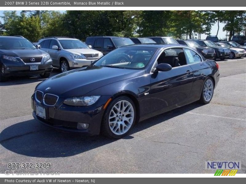Monaco Blue Metallic / Black 2007 BMW 3 Series 328i Convertible