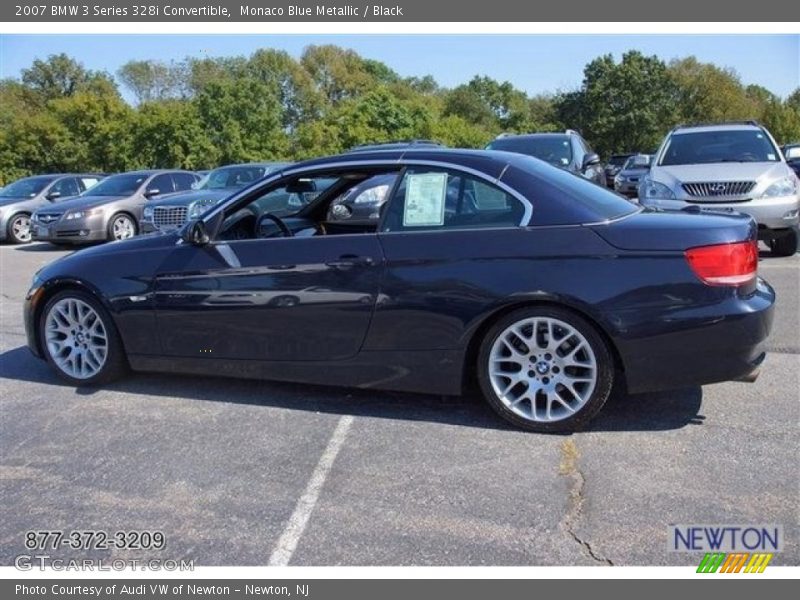 Monaco Blue Metallic / Black 2007 BMW 3 Series 328i Convertible