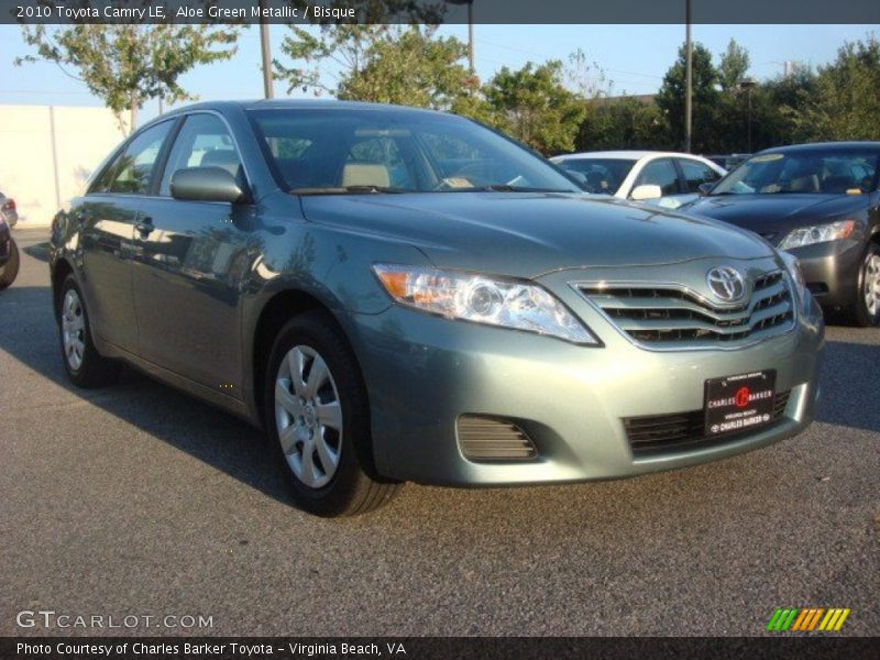 Aloe Green Metallic / Bisque 2010 Toyota Camry LE