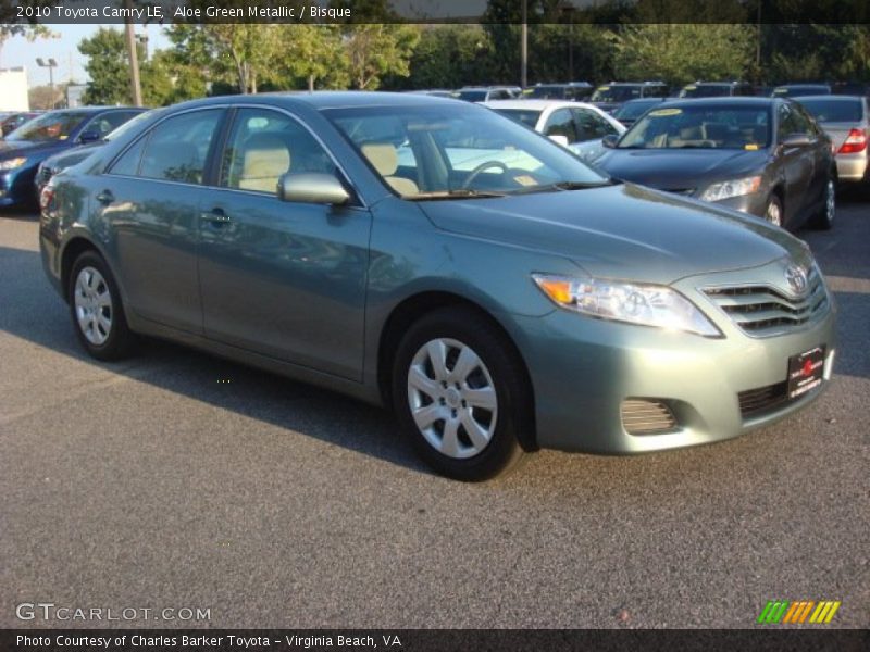 Aloe Green Metallic / Bisque 2010 Toyota Camry LE