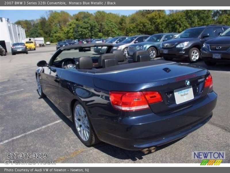 Monaco Blue Metallic / Black 2007 BMW 3 Series 328i Convertible