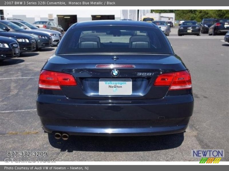 Monaco Blue Metallic / Black 2007 BMW 3 Series 328i Convertible
