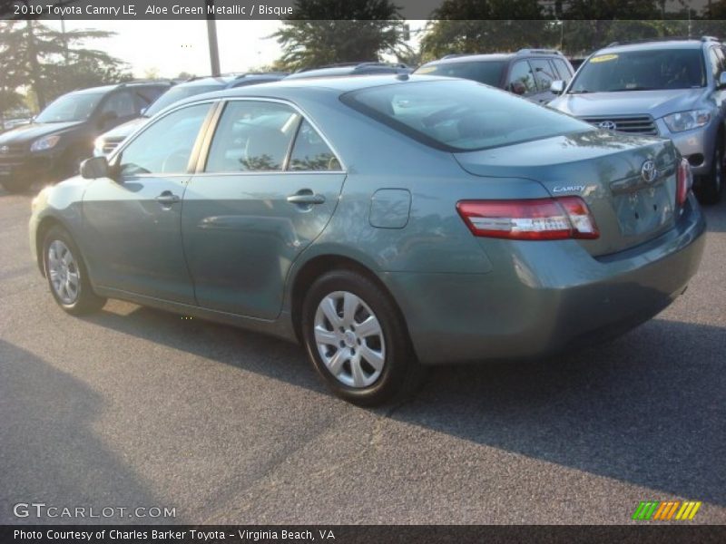 Aloe Green Metallic / Bisque 2010 Toyota Camry LE