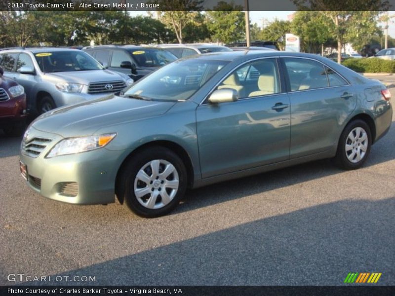Aloe Green Metallic / Bisque 2010 Toyota Camry LE