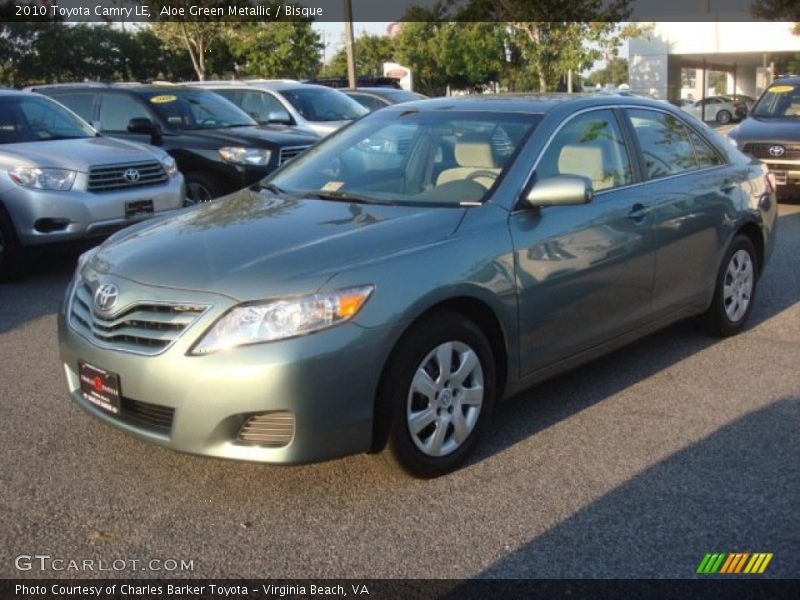 Aloe Green Metallic / Bisque 2010 Toyota Camry LE