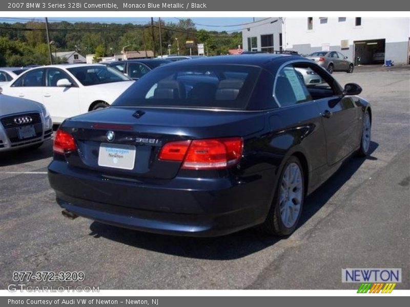 Monaco Blue Metallic / Black 2007 BMW 3 Series 328i Convertible