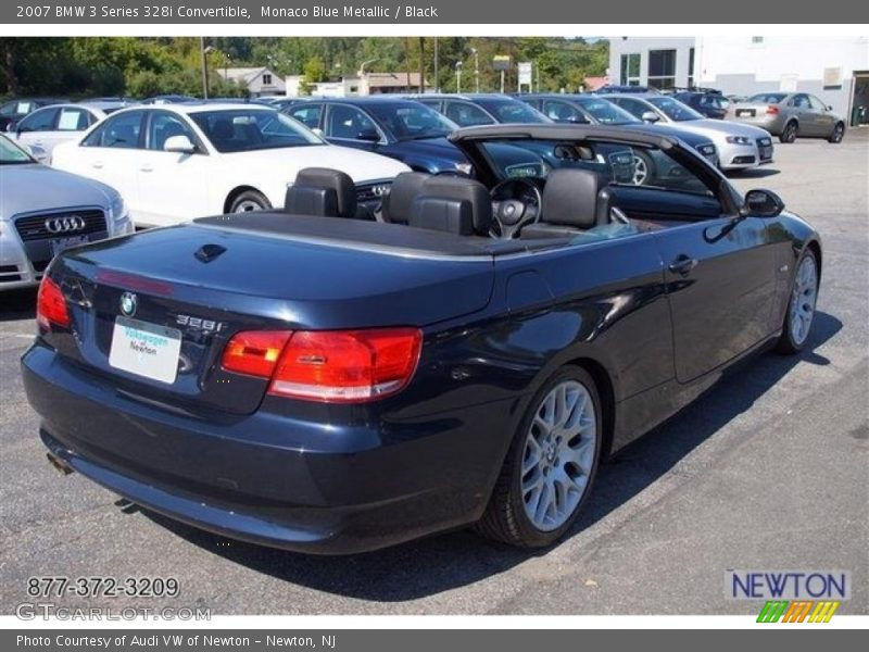 Monaco Blue Metallic / Black 2007 BMW 3 Series 328i Convertible