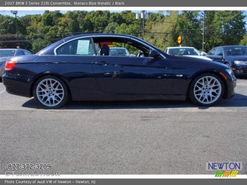 Monaco Blue Metallic / Black 2007 BMW 3 Series 328i Convertible