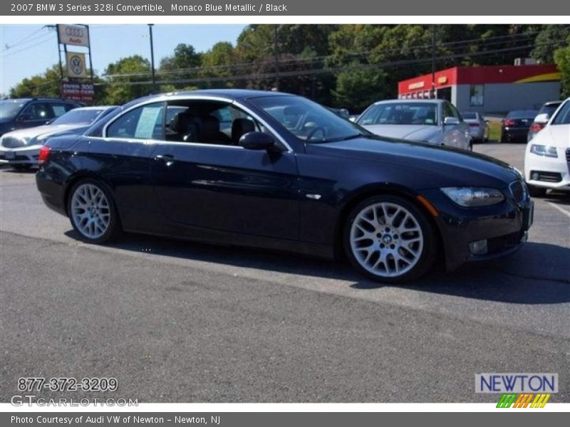 Monaco Blue Metallic / Black 2007 BMW 3 Series 328i Convertible