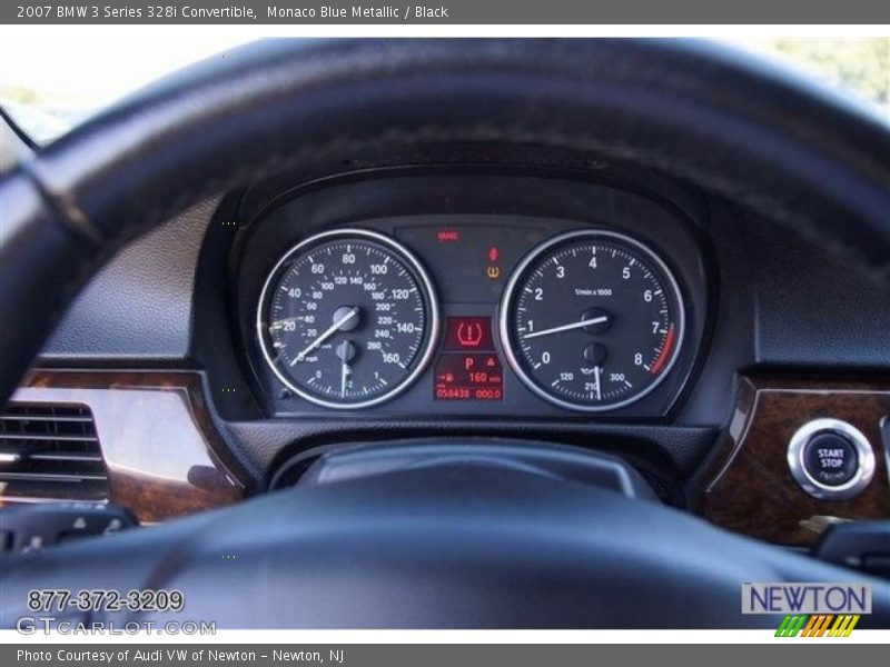 Monaco Blue Metallic / Black 2007 BMW 3 Series 328i Convertible