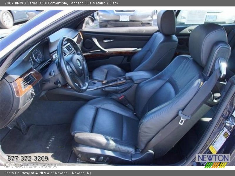 Monaco Blue Metallic / Black 2007 BMW 3 Series 328i Convertible