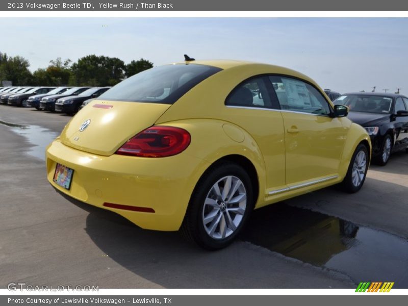 Yellow Rush / Titan Black 2013 Volkswagen Beetle TDI