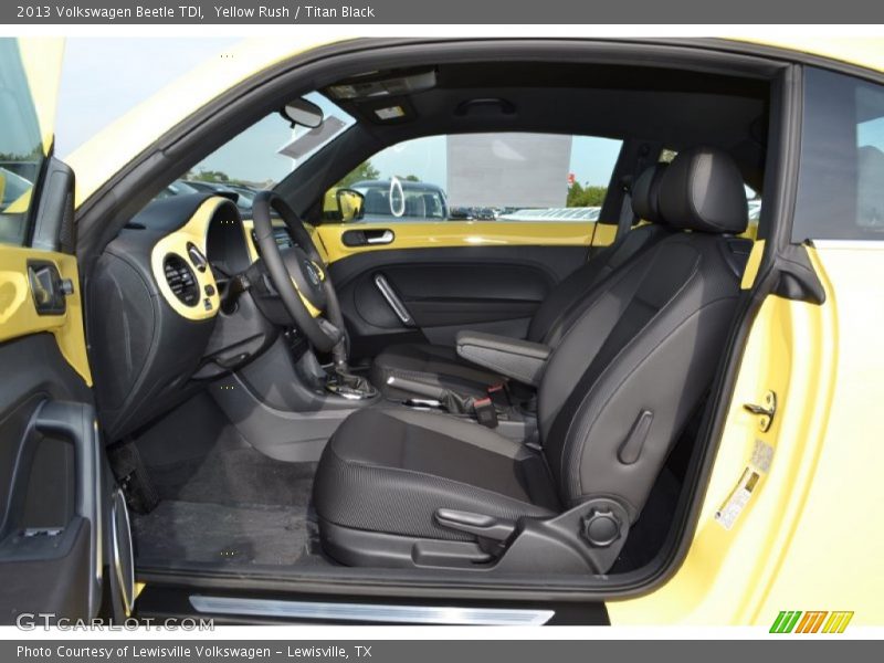 Yellow Rush / Titan Black 2013 Volkswagen Beetle TDI