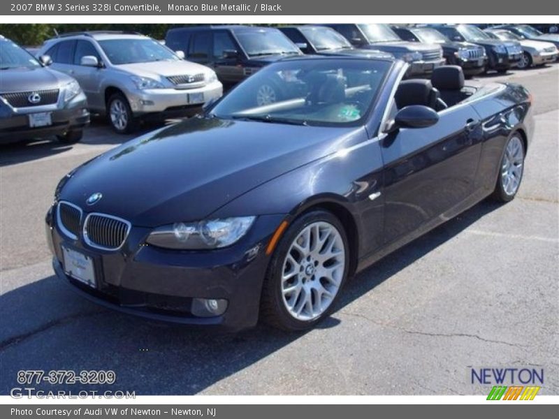 Monaco Blue Metallic / Black 2007 BMW 3 Series 328i Convertible