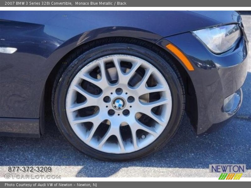 Monaco Blue Metallic / Black 2007 BMW 3 Series 328i Convertible