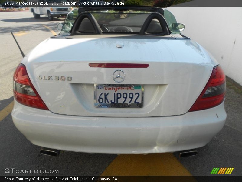 Arctic White / Black/Beige 2009 Mercedes-Benz SLK 300 Roadster