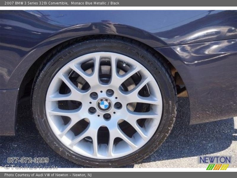 Monaco Blue Metallic / Black 2007 BMW 3 Series 328i Convertible