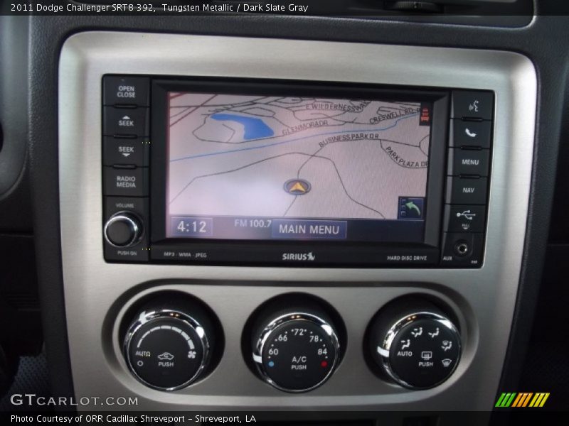 Navigation of 2011 Challenger SRT8 392