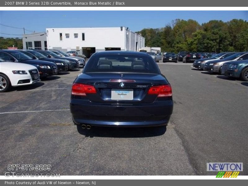 Monaco Blue Metallic / Black 2007 BMW 3 Series 328i Convertible