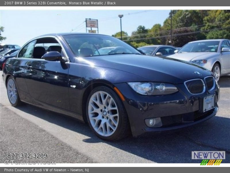 Monaco Blue Metallic / Black 2007 BMW 3 Series 328i Convertible
