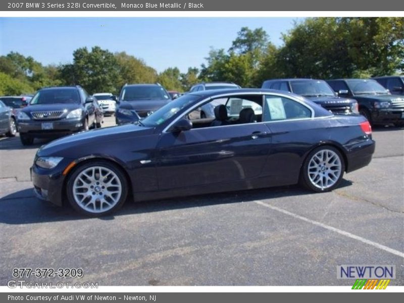 Monaco Blue Metallic / Black 2007 BMW 3 Series 328i Convertible