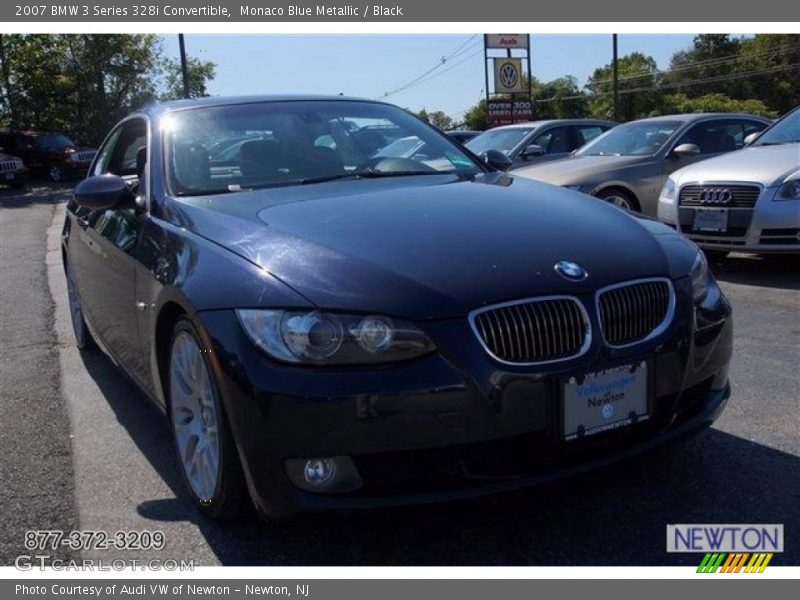 Monaco Blue Metallic / Black 2007 BMW 3 Series 328i Convertible