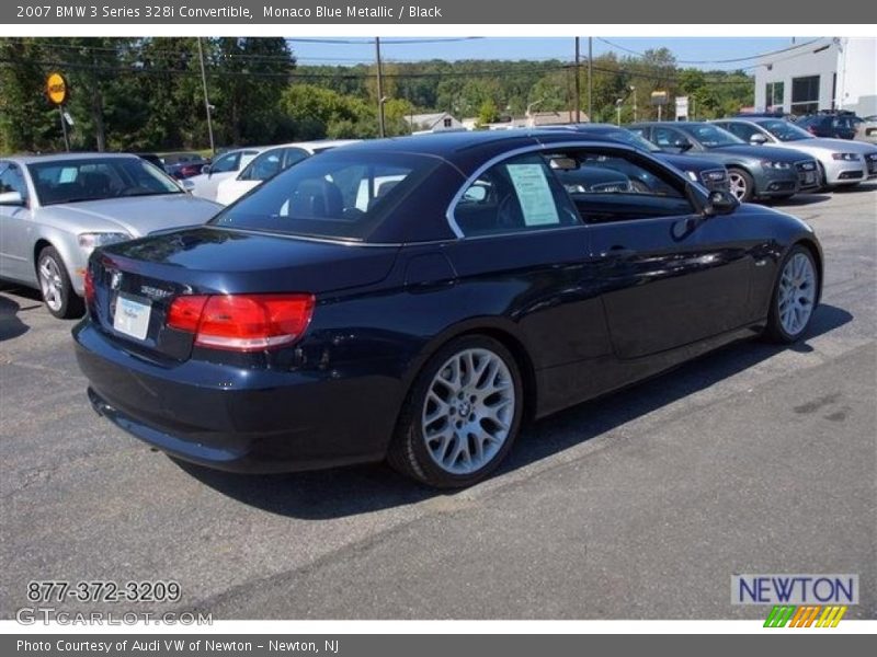 Monaco Blue Metallic / Black 2007 BMW 3 Series 328i Convertible