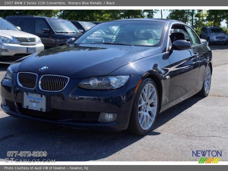 Monaco Blue Metallic / Black 2007 BMW 3 Series 328i Convertible