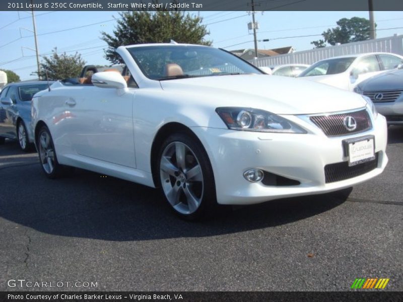 Starfire White Pearl / Saddle Tan 2011 Lexus IS 250C Convertible