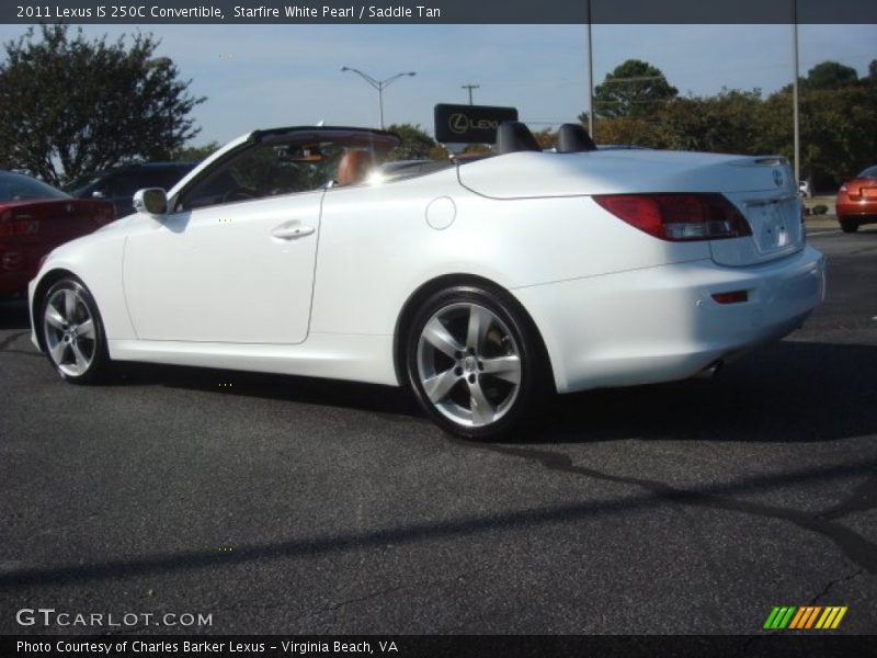 Starfire White Pearl / Saddle Tan 2011 Lexus IS 250C Convertible