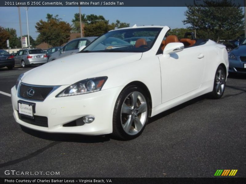 Starfire White Pearl / Saddle Tan 2011 Lexus IS 250C Convertible