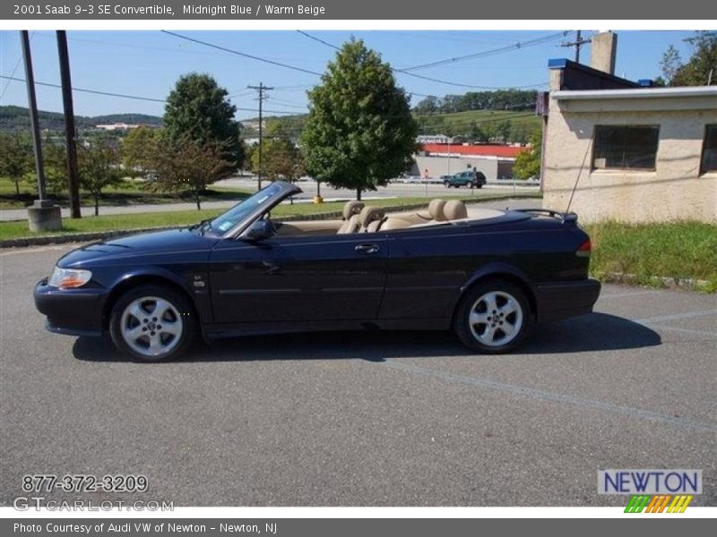 Midnight Blue / Warm Beige 2001 Saab 9-3 SE Convertible