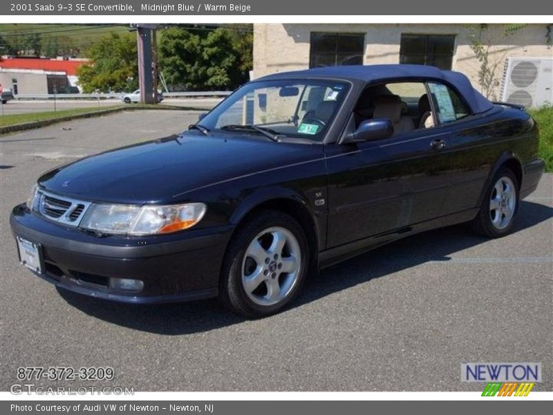 Midnight Blue / Warm Beige 2001 Saab 9-3 SE Convertible