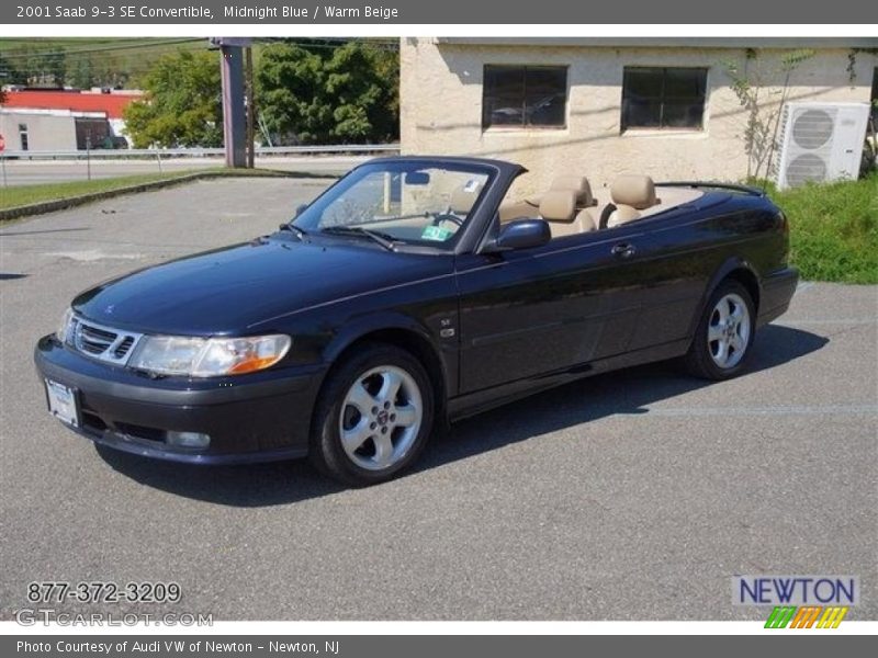 Midnight Blue / Warm Beige 2001 Saab 9-3 SE Convertible