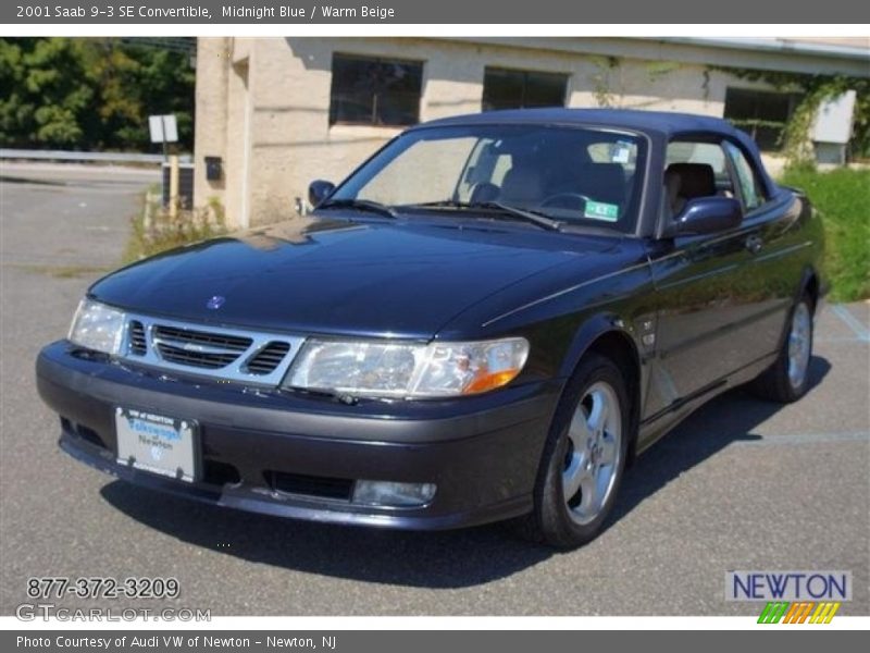 Midnight Blue / Warm Beige 2001 Saab 9-3 SE Convertible