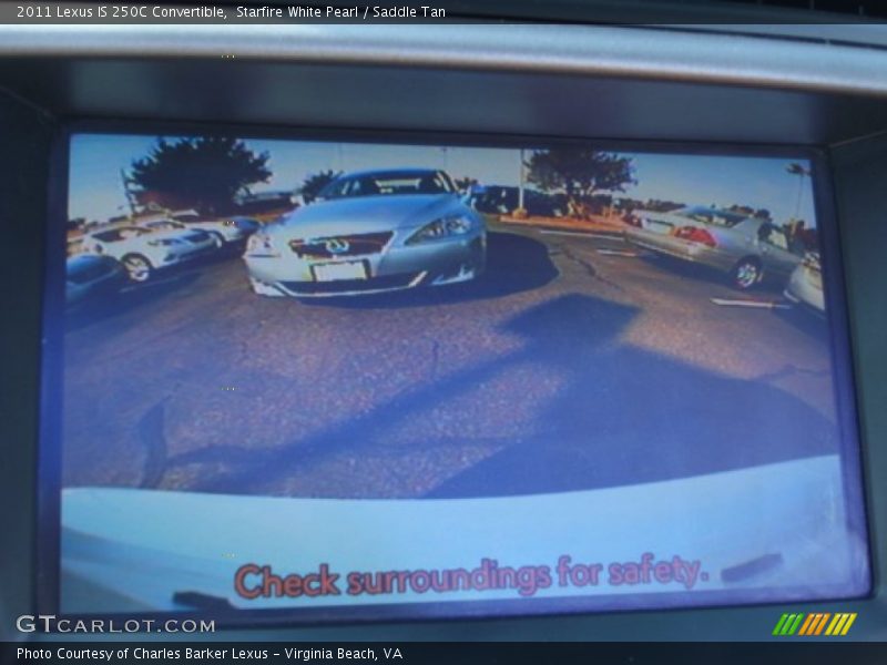 Starfire White Pearl / Saddle Tan 2011 Lexus IS 250C Convertible