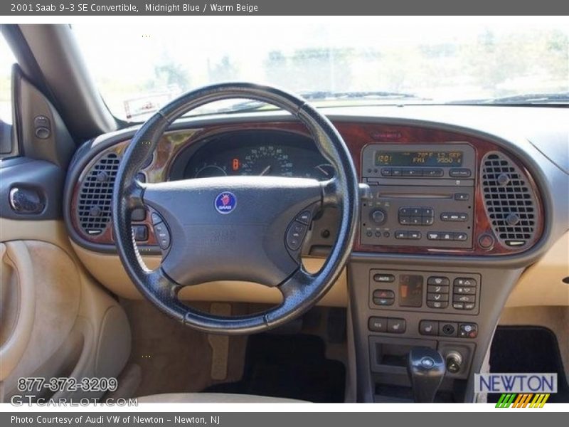 Midnight Blue / Warm Beige 2001 Saab 9-3 SE Convertible