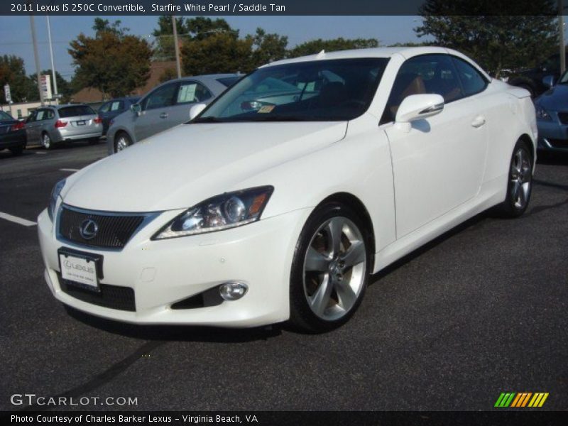 Starfire White Pearl / Saddle Tan 2011 Lexus IS 250C Convertible